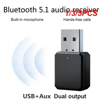 1/3/5PCS Безжичен bluetooth-съвместим 5.1 музикални високоговорители мини аудио приемник адаптер 3.5mm Aux кола стерео приемник