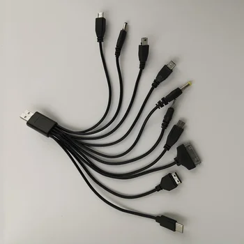 10 в 1 Многофункционално зарядно USB кабели за iPod Motorola Nokia Samsung Sony Ericsson Потребителска електроника Кабели за данни