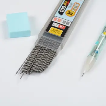 100Pcs / кутия олово 2B механичен молив пълнител пластмаса автоматично молив олово
