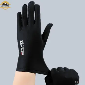 1Pair Мъжки летни ръкавици Ice Silk Sun Proction шофиране ръкавица риболовни ръкавици дишаща колоездене туризъм ръкавица пълен пръст ръкавици