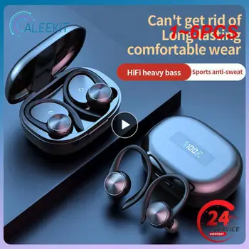 1~6PCS Спортни безжични слушалки с микрофон IPX5 Водоустойчиви куки за уши HiFi стерео музикални слушалки за