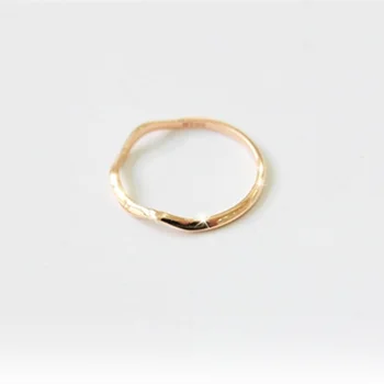 1БР!! Тънък пръстен сребърен цвят прости пръстени за жени момичета пънк хип-хоп geometrc пръстен мода бижута най-добър подарък