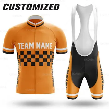 2022 Персонализирано име на велосипедния отбор Колоездачни комплекти с къс ръкав MTB Униформа Персонализиране на Maillot Ciclismo Персонализиран комплект колоездачни фланелки