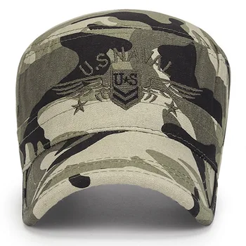 2023 Корпус на морската пехота на САЩ Шапка шапка военни шапки камуфлаж плосък топ шапка мъже памук hhat САЩ бродирани Camo шапка