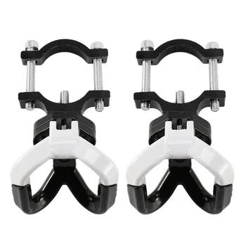 2X електрически скутер алуминиеви чанти двойна кука за Ninebot Max G30 скутер закачалка притурка нокът бял + черен