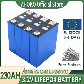 3.2V 230Ah Lifepo4 литиево-желязо фосфатна батерия DIY 12V 24V 36V 48V акумулаторна клетка за лодка голф количка RV слънчева съхранение