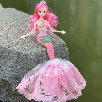 45CM BJD русалка кукла 13 стави подвижни плуване нова риба опашка баня играчка момиче подаръци за Коледа