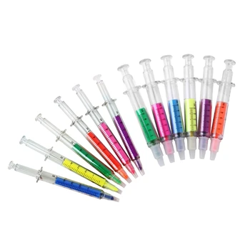 6 цвята Маркери Set-спринцовка маркер писалки Без кървене маркер флуоресцентна игла акварел писалка за списания R9UA