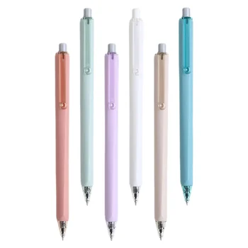 6Pcs натиснете тип писалка свеж стил мастило писалка подпис писалка за офис декоративни мастило писалка студенти писалка