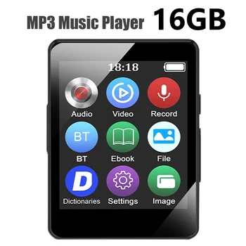 8/16/32/64GB MP3 музикален плейър HiFi Bluetooth-съвместим 5.0 MP3 студент Walkman спортен MP3 плейър с FM радио / запис / електронна книга