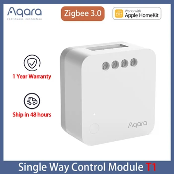 Aqara Relay T1 Без неутрален с неутрален едноканален контролер Превключвател Zigbee модул Интелигентни домашни таймери Дистанционно управление Homekit