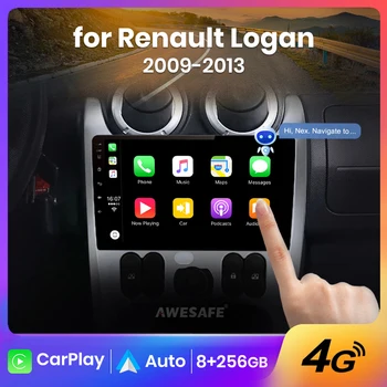 AWESAFE PX9 Plus Автомобилно радио за Renault dacia Logan Sandero 2009 - 2013 безжичен CarPlay Android Auto No 2 din 2din DVD
