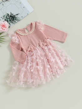 Baby Girls Floral Print Ruffle Sleeveless Dress with Bowknot Detail and Tulle Skirt - Adorable Summer Outfit for Infants