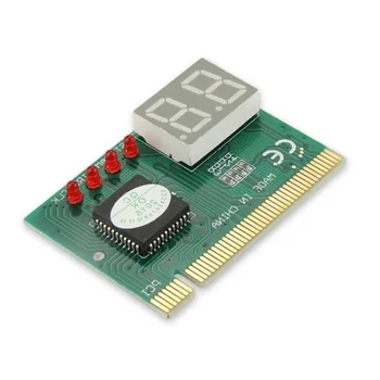 Banggood 2-цифрен код PCI дънна платка диагностичен анализатор пост тестер карта с подробни прецизни LED за PC лаптоп компютър