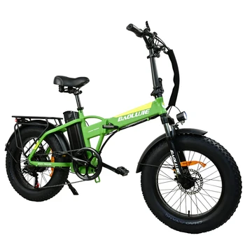 BLJ Електрически сгъваем велосипед 20''*4 инча 750W 48V 13AH сменяема батерия сгъваема възрастен електрически велосипед 20MPH 7 скорост