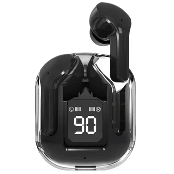 BT30 TWS безжични слушалки HiFi Bluetooth 5.3 слушалки ENC слушалки за намаляване на шума с микрофон Прозрачни геймърски слушалки Ново в