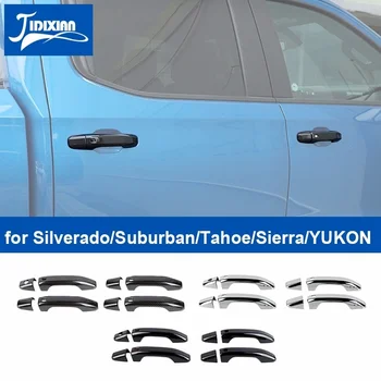 Car Door Handel Декорация Shell Cover за Chevrolet Silverado / GMC Sierra 2019 Нагоре за крайградски 2020 Нагоре за Tahoe / Yukon 2021 Нагоре