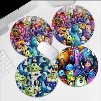 Disney Monsters Inc Подложка за мишка INS Tide Round Office Student Gaming Удебелена подложка за писане Възглавница за мишка за PC компютърна маса