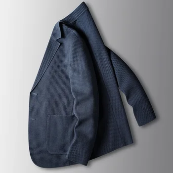 E1092-Мъжки небрежен летен костюм, свободно прилепнало яке