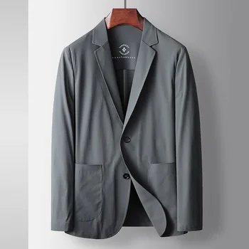 E1308-Мъжки костюм Four Seasons Casual Loose Coat, Business, Casual
