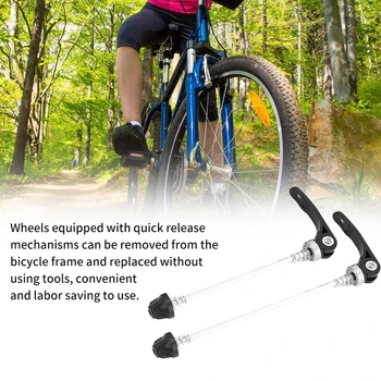 for MTB Bike Folding Parts 2pcs Ultralight Alloy Quick Release Skewer Set Bike Replacement Repair Parts Accessory