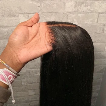 Glueless перука 5x5 6x4 износване и отидете прозрачна дантела затваряне перука права коса предварително нарязани дантела перука 100% човешка коса перуки за жени