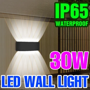 IP65 LED лампа за стена на открито водоустойчива нагоре и надолу светещо осветление градинска декорация стена светлина за спалня нощно шкафче хол