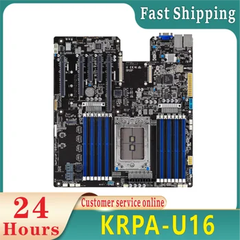 KRPA-U16 сървърна дънна платка поддържа EPYC 7002 и 7003 с PCIE 4.0, M.2, 73027413 7R13 7713 100% оригинално тестване