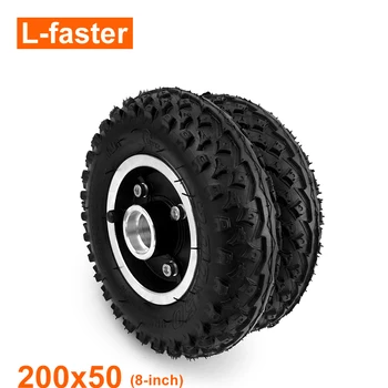 L-по-бързо 8 инчови двойни колела 200x50 пневматични гуми за всички терени за възрастни планински скейтборд