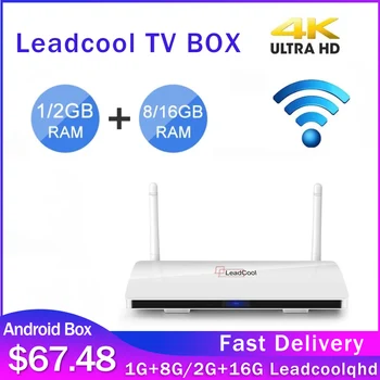 Leadcool 2G 16G Full HD Smart TV Box 4K H.265 RK3229 Quad Core Android 1G 8G Set top Box VS X96 MAX plus