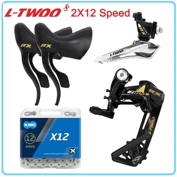 LTWOO RX 2X12 Speed Groupset за шосеен велосипед 12V 24V Превключвател от въглеродни влакна Задни дерайльори от въглеродни влакна Комплекти за предни дерайльори