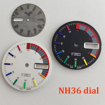 NH36 циферблат NH35 циферблат 28.5mm Rainbow циферблат Watch циферблат uitable за NH36 движение часовник аксесоари Часовник ремонт инструмент