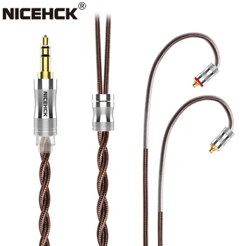 NiceHCK BROCC 5N OCC монокристален меден кабел за слушалки Litz Upgrade Wire 3.5 / 2.5mm / 4.4mm MMCX / 2Pin/NX7 балансиран EBX21 0.78mm