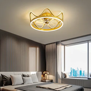 Nordic спалня декор led светлини за стая таван вентилатор светлина лампа ресторант трапезария таван вентилатори със светлини дистанционно управление