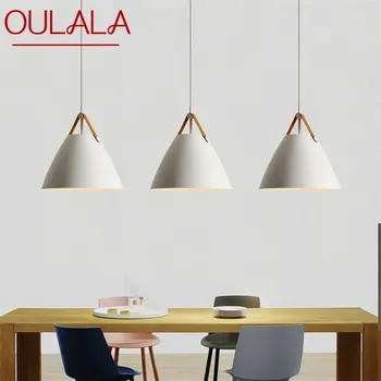 OULALA Nordic Simple Pendant Light Съвременни LED лампи Осветителни тела за домашна декоративна трапезария