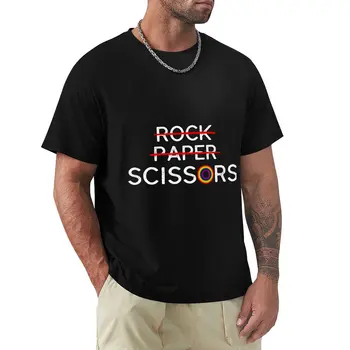 Rock Paper Scissors Lesbian Pride Rainbow LGBT тениска извънгабаритни заготовки плодове на тъкачния стан мъжки тениски