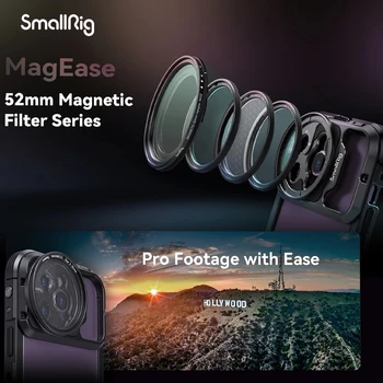 SmallRig MagEase магнитен VND филтър комплект / CPL филтър комплект / 1/4 ефект черна мъгла филтър комплект / звезда кръст филтър комплект 52 мм за iPhone