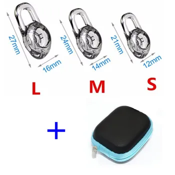 SML Силиконови резервни накрайници за уши Пъпки за уши Накрайници за уши с калъф за Plantronics M100 MX100 975 925 M25 M28 M55 M155 Слушалки