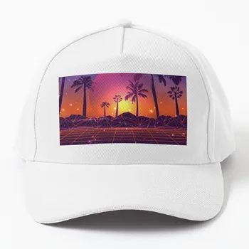 Sunset Synthwave State of Mind Бейзболна шапка Луксозна марка Рейв чай шапки Шапки за мъже Дамски