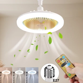 Three-in-One дизайн Регулируемо осветление LED лампа вентилатор с дистанционен ароматен дифузьор Безшумен вентилатор на тавана за спалня хол