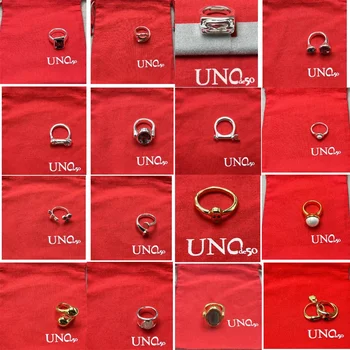 UNO 50 Мода Сребърно покритие 925 Деликатен ротационен пръстен - Празничен подарък с лого на марката от Fahmi 2023 натрошен лед moissanite пръстен