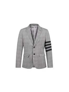 V1432-Ежедневен мъжки костюм в бизнес стил, подходящ за лятно облекло