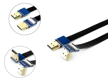 Waveshare yatay/düz konnektör 20PIN 0.5Pitch 0.2m/0.5m/1m FFC DIY için kablo HDMI uyumlu kablo