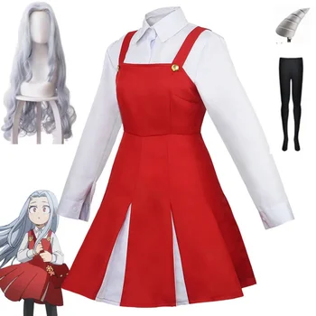 Аниме Boku no My Hero Academia Season4 Eri Cosplay костюм униформа рокля Хелоуин костюм перука рог комплект