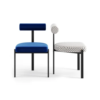 Бели столове за хранене Всекидневна Nordic Lounge Модерен дизайнерски салон Столове Бар Облегалка Луксозни Sillas De Comedor Мебели за дома