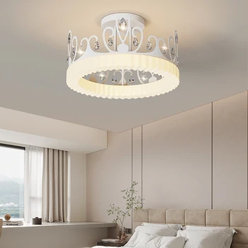 Висяща лампа Модерен творчески дизайн Хотел Всекидневна Таванно осветление Кръгла висулка светлина Led Royal Crown полилей