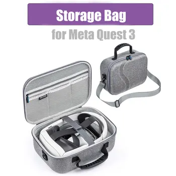 За Meta Quest 3 калъф за съхранение VR очила аксесоари Travel калъф за носене Преносима ръчна чанта за съхранение