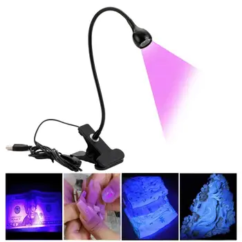 Захранваща настолна лампа с държач за клипс акумулаторна USB Led настолна лампа Гъвкава сгъваема защита на очите Четене на книги Светлини