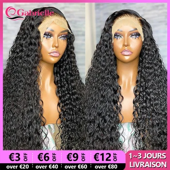 Извратени къдрава дантела фронтална човешка коса перуки бразилски 13x4 дантела фронтална перука за черни жени 180% плътност къдрава перука естествен цвят