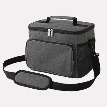 Изолирана чанта за обяд Големи чанти за обяд за жени Мъже Чанта за обяд за многократна употреба с регулируема презрамка